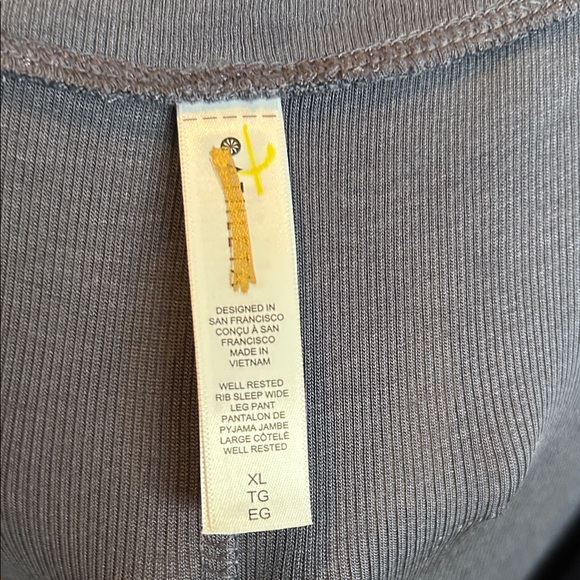 Athleta Women's Wide Leg Pajama Pants in Deep Blue - Picture 2 of 2